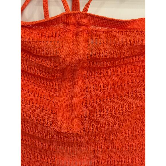 525 America Papaya Knit Halter Tank Top NWT Size Small - Picture 2 of 7